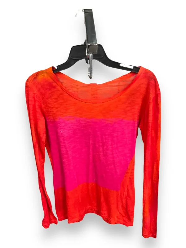 Top Long Sleeve By Clothes Mentor In Orange, Size: S