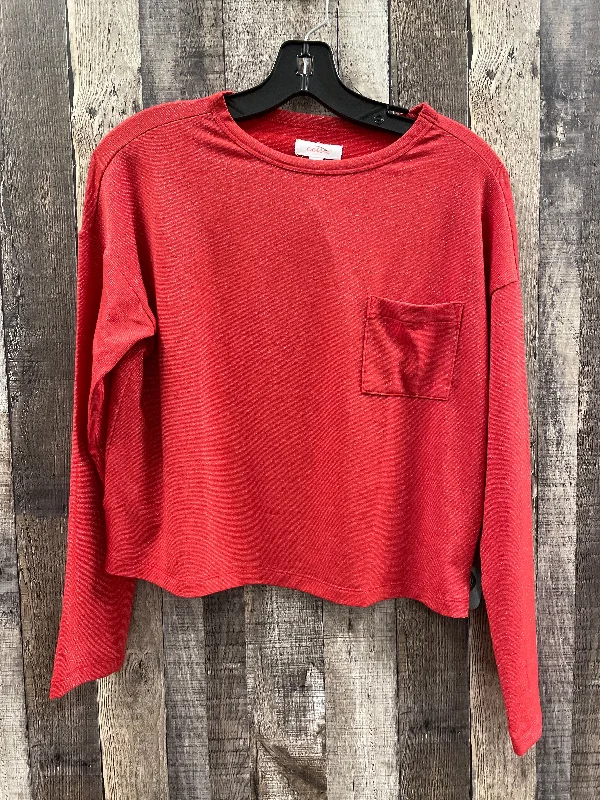 Top Long Sleeve By Colsie In Red, Size: Xs