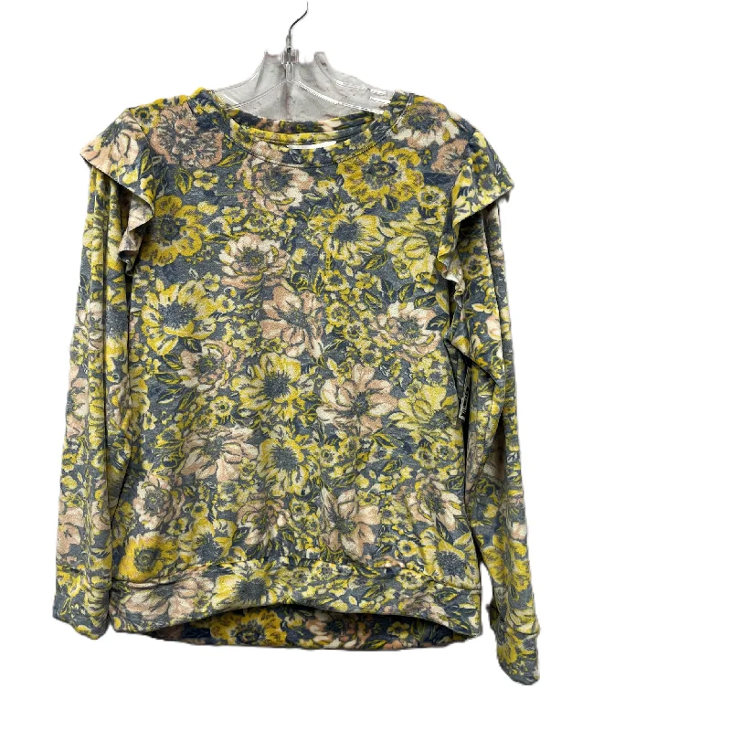 Top Long Sleeve By Lc Lauren Conrad In Yellow, Size: L