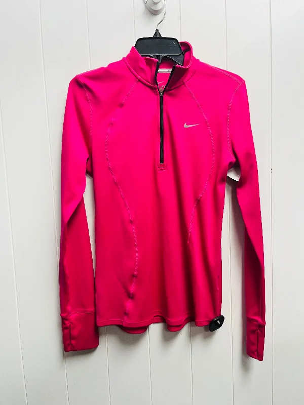 Top Long Sleeve By Nike Apparel In Pink, Size: M