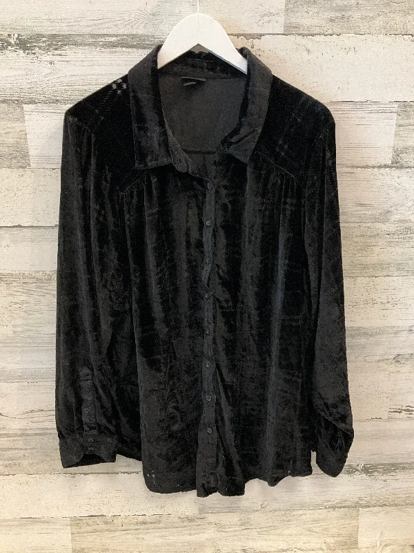 Top Long Sleeve By Torrid In Black, Size: 3x