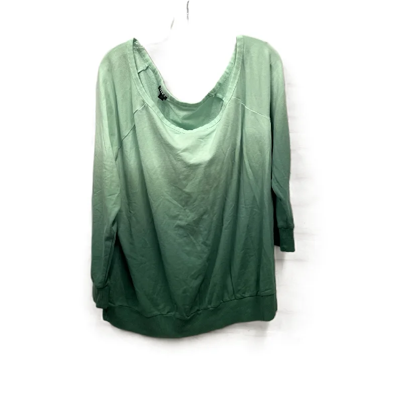 Top Long Sleeve By Torrid In Green, Size: 2x